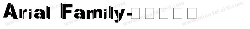 Arial Family字体转换